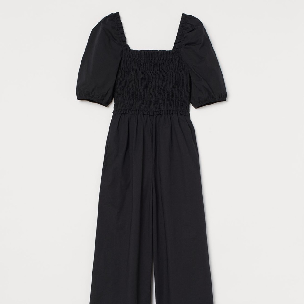 BNWT H&M black poplin jumpsuit
